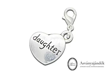 Daughter - Lány- szív medál
